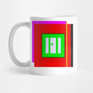 Green Field Abstract Mug